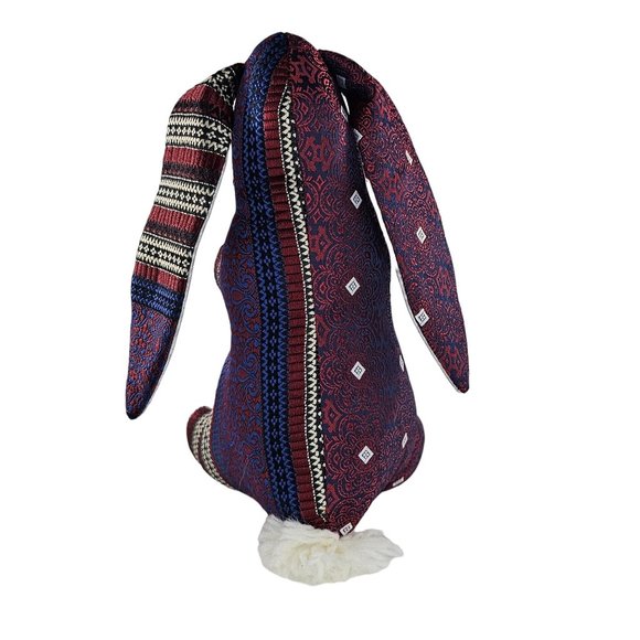 Vintage Handmade Bunny Rabbit Plush Stuffed Animal 7.75" - Picture 5 of 8